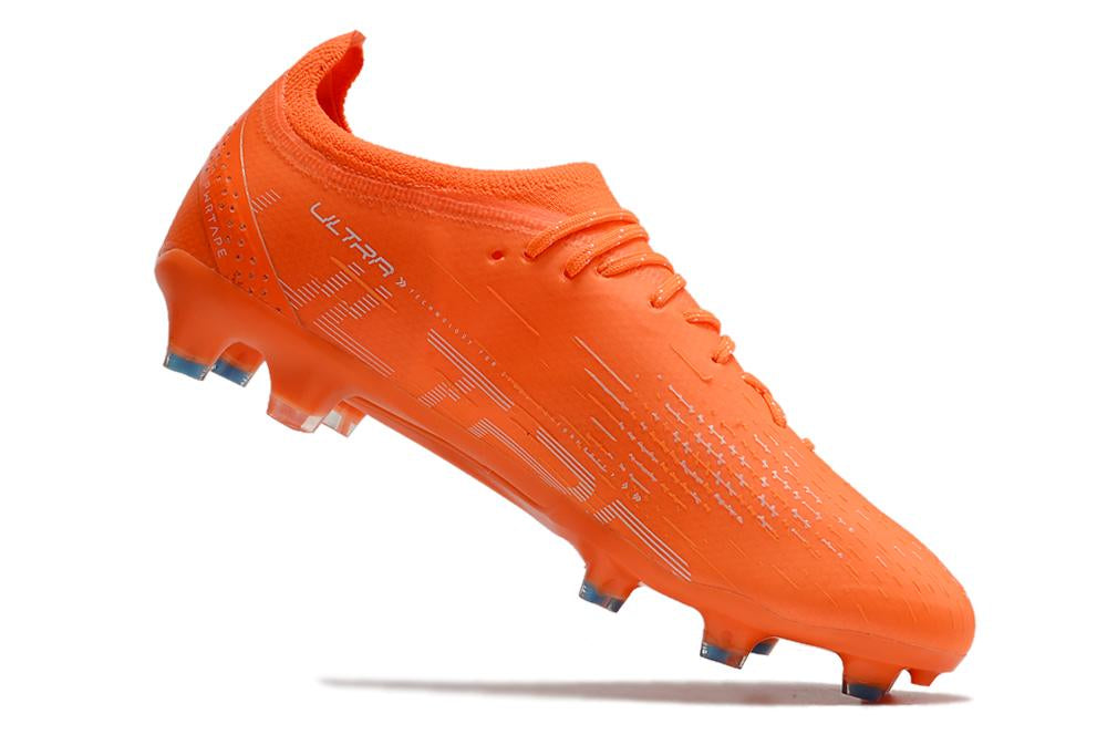 Chuteira Puma Ultra Ultimate Campo - Laranja e Branco
