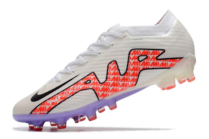 Chuteira Nike Air Zoom Mercurial Vapor XV Elite Campo - Branco e Vermelho