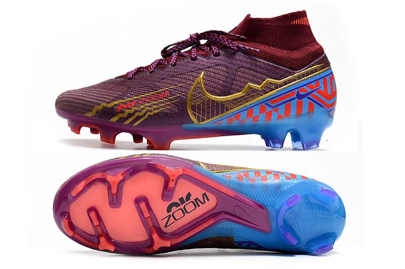 Chuteira Nike Air Zoom Mercurial Superfly IX Elite Campo - Vinho
