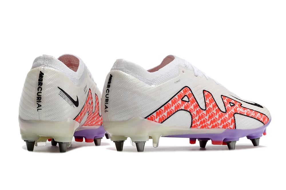 Chuteira Nike Mercurial Vapor XV Elite SG Campo - Branca e Vermelha
