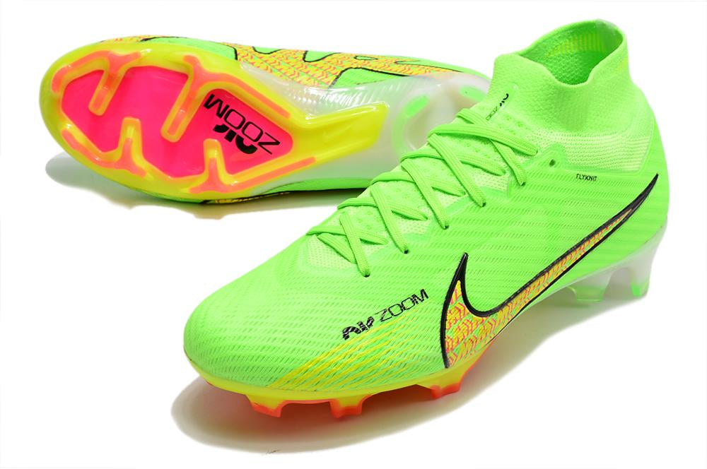 Chuteira Nike Air Zoom Mercurial Superfly IX Elite Campo - Verde