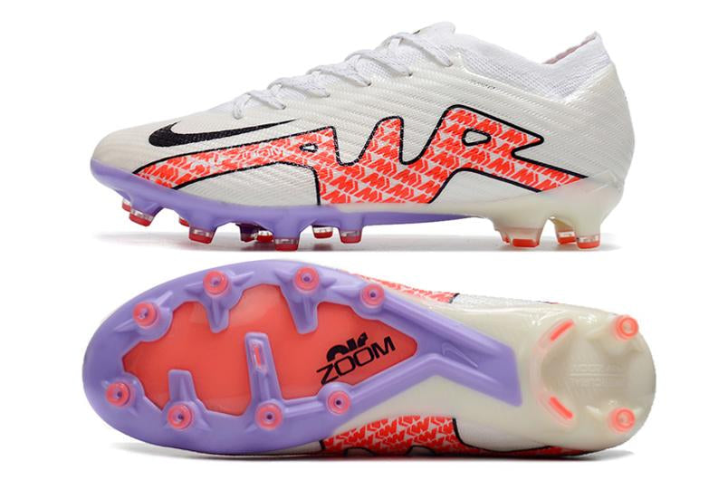 Chuteira Nike Air Zoom Mercurial Vapor XV Elite Campo - Branco e Vermelho