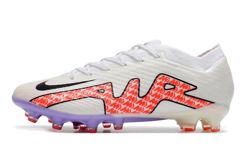 Chuteira Nike Air Zoom Mercurial Vapor XV Elite Campo - Branco e Vermelho