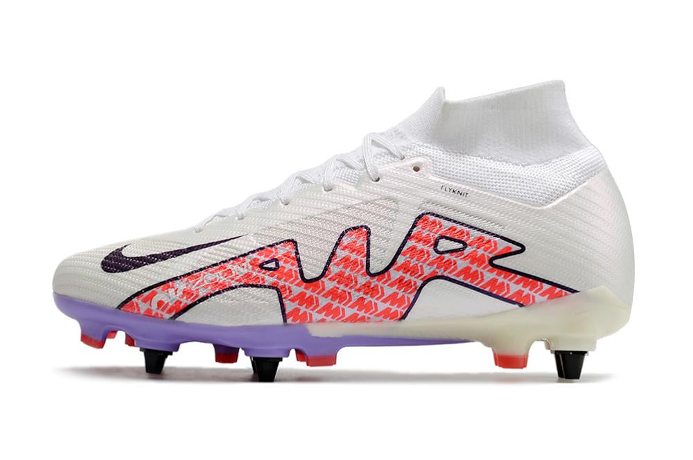 Chuteira Nike Mercurial Superfly IX Elite SG Campo - Branco e Vermelho