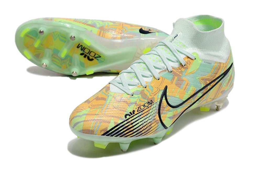 Chuteira Nike Mercurial Superfly IX Elite SG Campo - Verde