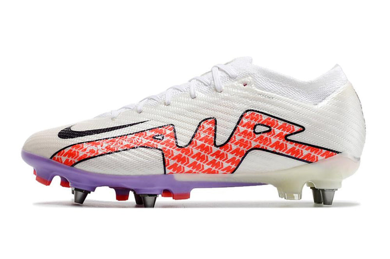 Chuteira Nike Mercurial Vapor XV Elite SG Campo - Branco e Vermelho