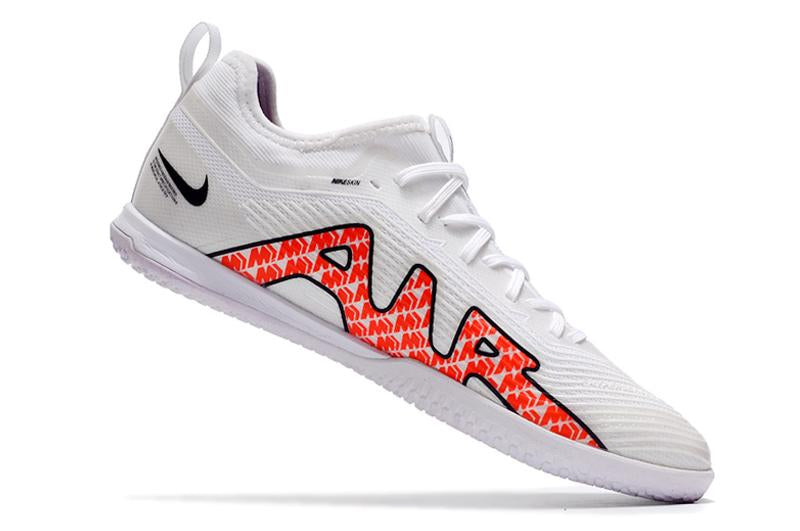 Chuteira Nike Air Zoom Mercurial Vapor XV Pro Futsal - Branco e Laranja