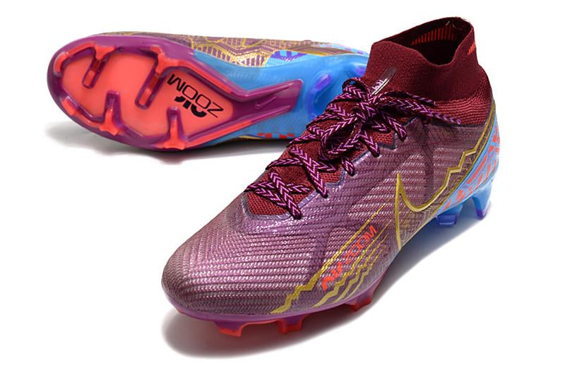 Chuteira Nike Air Zoom Mercurial Superfly IX Elite Campo - Vinho